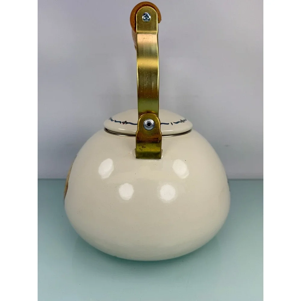 Vintage 90s Selandia Winnie the Pooh Piglet Teapot Enamel Bee Whistle Disney